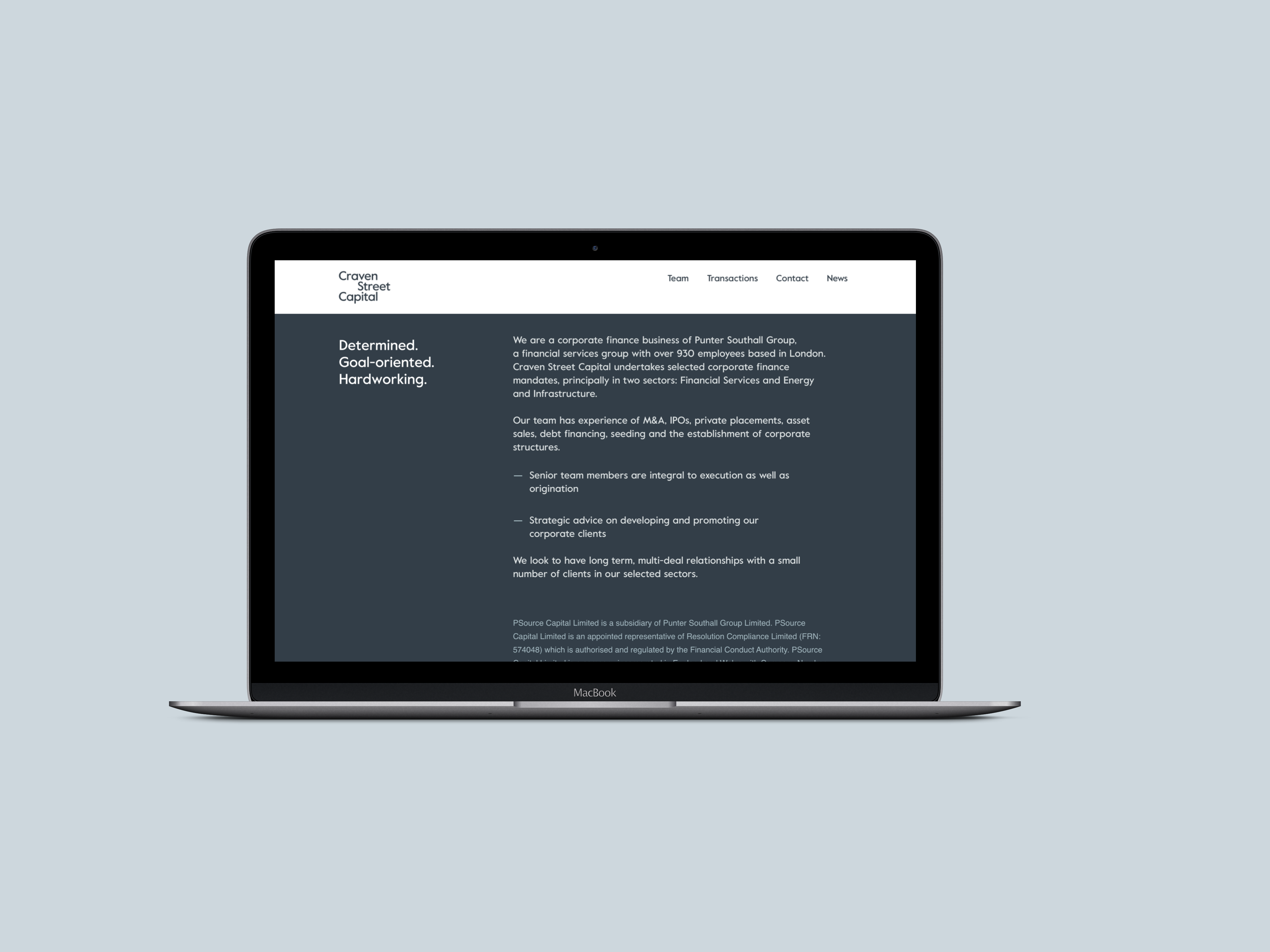 Website Homepage Scroll View