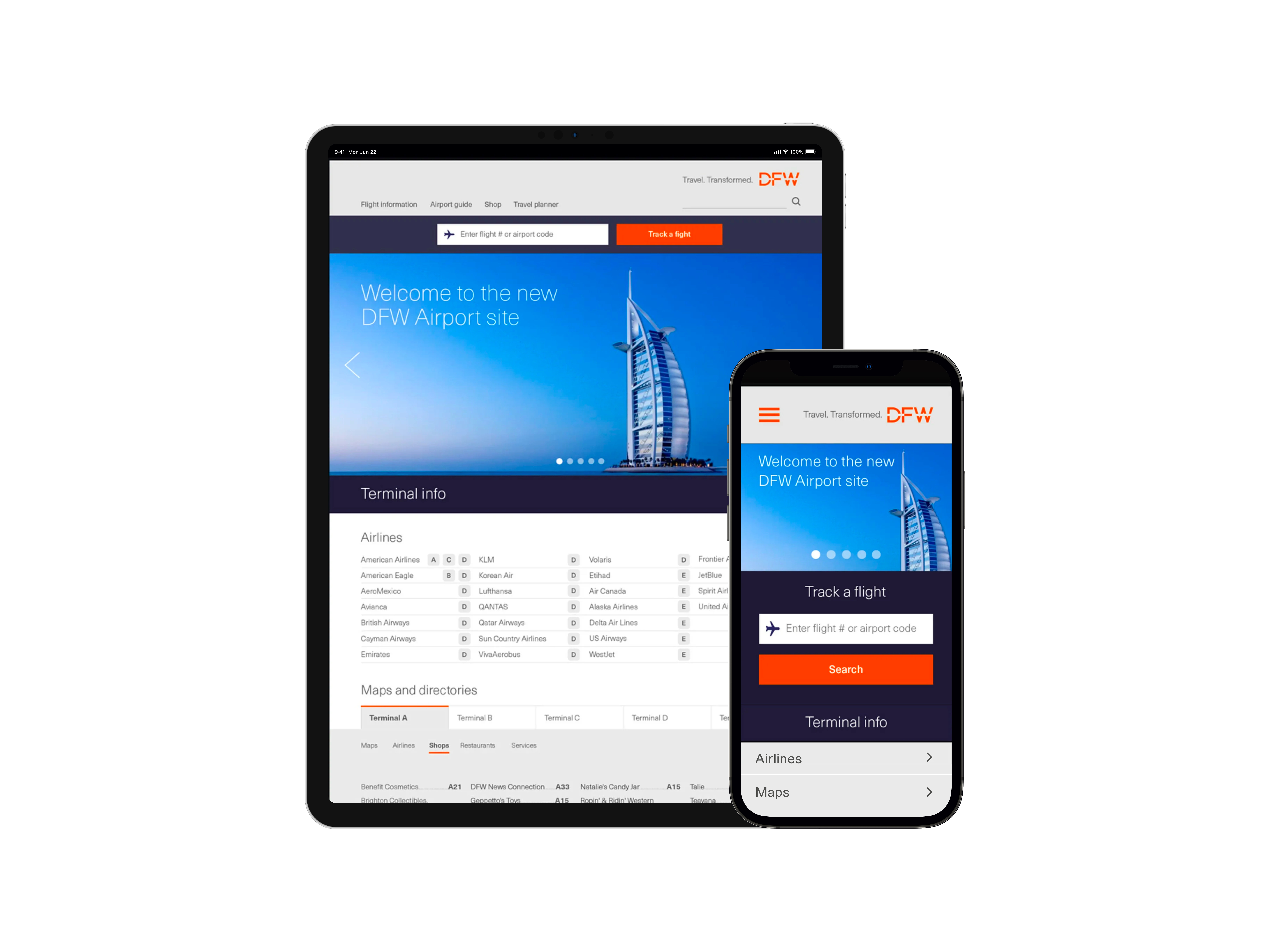 DFW Website Homepage
