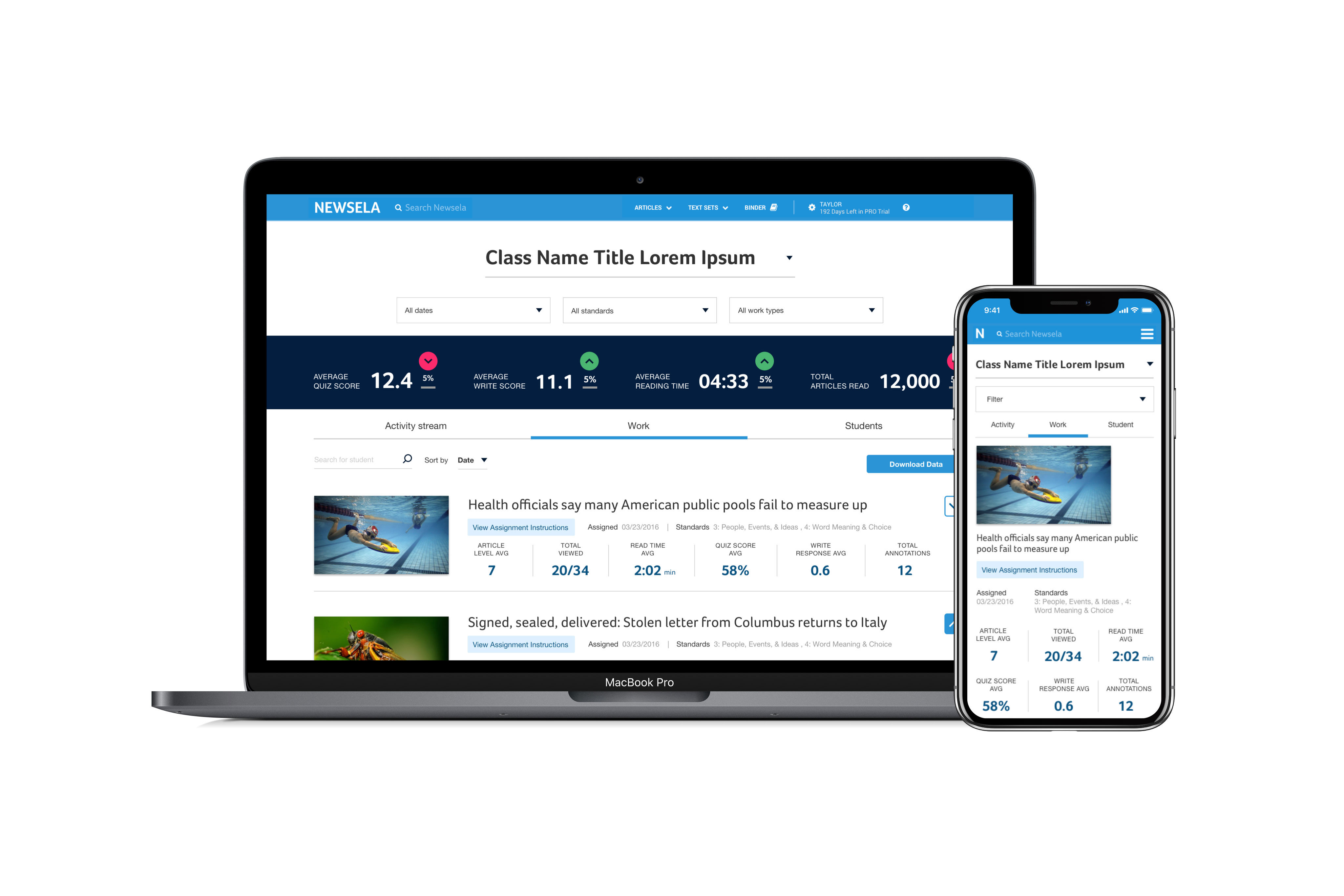 Newsela Screen Two